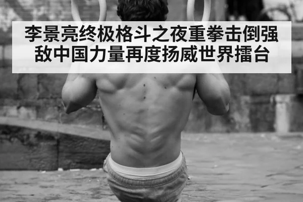 李景亮终极格斗之夜重拳击倒强敌中国力量再度扬威世界擂台